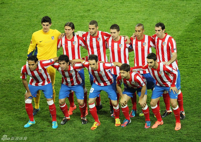 Đội hình xuất phát của các cầu thủ Atletico Madrid